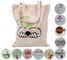 New arrival fashion thick recycle foldable cotton handle bag,supply unique design handled eco shopping cotton canvas bag
