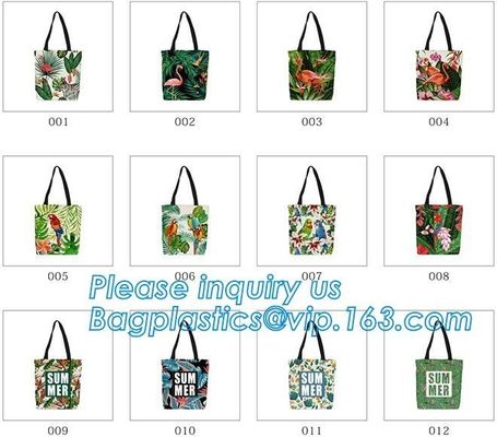 Canvas Cotton Natural Shopper Handle Rope Shoulder Tote Bag,Canvas Tote Rope Handle Drawstring Cotton Bag bagease packag