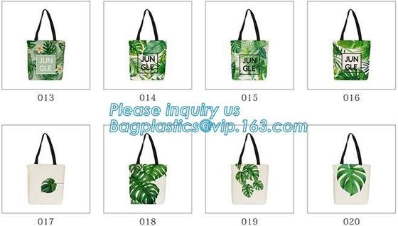 Canvas Cotton Natural Shopper Handle Rope Shoulder Tote Bag,Canvas Tote Rope Handle Drawstring Cotton Bag bagease packag