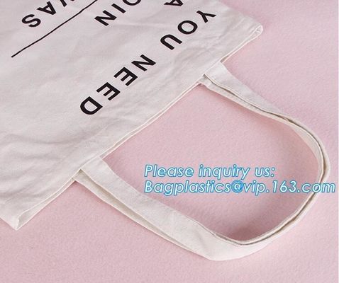 Promotional Ecological Handled Style Canvas Cotton Tote Bags For School Books,Eco white cotton canvas cotton rope handle