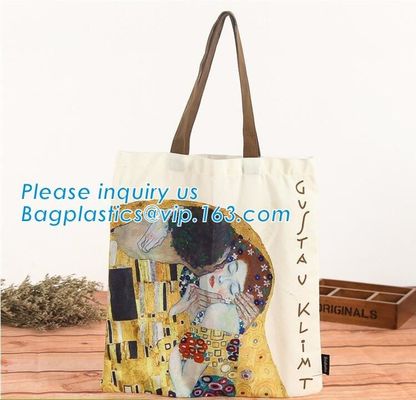 Lady Fashion Cotton Canvas Bag Rope Handle Tote Shopping Bag for Girls,printed rope handle cotton canvas tote bag bageas