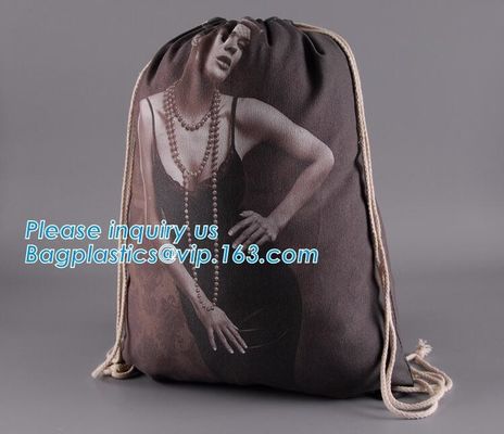 Eco-Friendly Reusable Drawstring Bag Natural Eco-Friendly Economical Cotton Canvas Drawstring Bag,Dust Cotton Shoe Bags