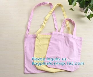 Promotional Logo Printed Custom Handle Shopping Canvas Cotton Tote Bag,Promotional Long handle silk printing logo soft c