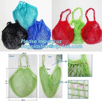 Reusable Grocery Market Cotton Net Shopping String Net Bag,Reusable grocery tote mesh shopping cotton net bag bagease