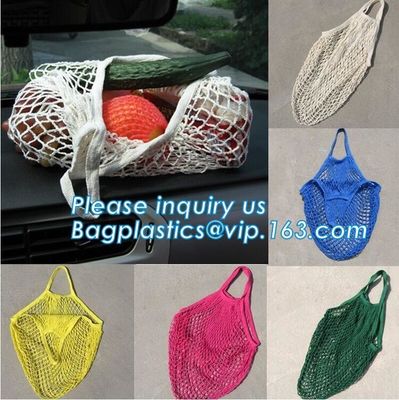 Reusable Grocery Market Cotton Net Shopping String Net Bag,Reusable grocery tote mesh shopping cotton net bag bagease