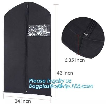 PEVA Garment Suit Cover With Shirt Pocket,Suit Cover,waterproof dust cover,Foldable Clothing Leather Suit Cover Bag