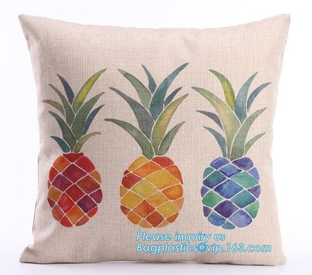 Wholesale creative double sided printing cheap cushions geometric deer custom cushion cover 50x50,applique work cushion