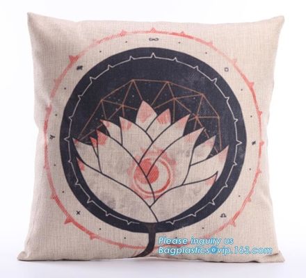 Wholesale creative double sided printing cheap cushions geometric deer custom cushion cover 50x50,applique work cushion