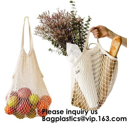 Cotton Packing Bags For Fruit &amp; Vegetables, Organic Cotton Mesh Bags, Drawstring Cotton Net Bags, bagease, bagplastics