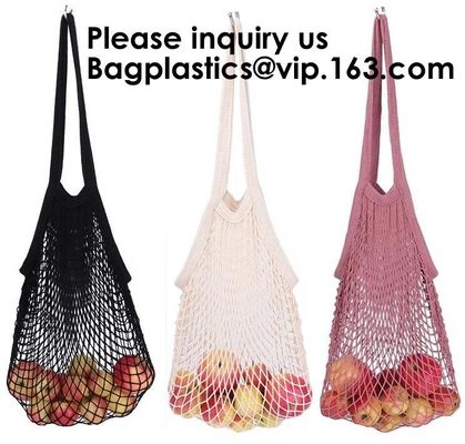 Cotton Packing Bags For Fruit &amp; Vegetables, Organic Cotton Mesh Bags, Drawstring Cotton Net Bags, bagease, bagplastics