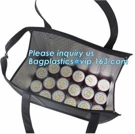 Reusable aluminium Portable pOLYESTER WINE COOLER BAG,FROZEN FOOD,ICE,HOT PIZZA,PICINIC NEED,GROCERY,SHOPPING,FISHING