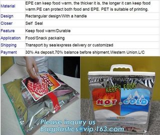 disposable aluminum foil insulated thermal cooler bag,laminated disposable insulation thermal aluminium foil cooler bag