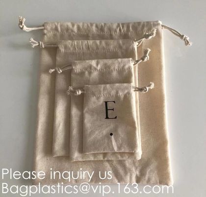 Cotton Reusable Grocery Bags, Produce Bags, Jewelry Pouch, Muslin Brewing bags, Linen Sachet bags, Spice bags, Christmas