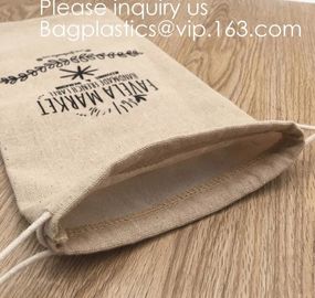 Drawstring Burlap Jute Sacks Jewelry Candy Pouch Christmas Wedding Party Favor Gift Bags,Natural Jute Drawstring package