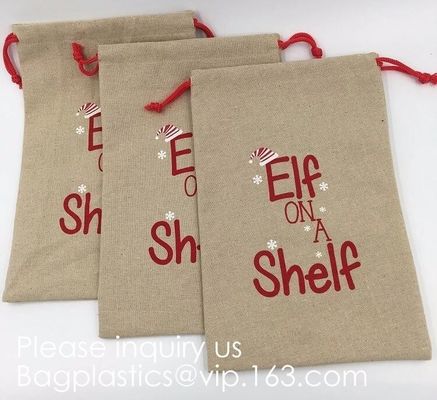 Gift Bag Jute Packing Storage Linen Jewelry Pouches Sacks for Wedding Party Shower Birthday Christmas Jewelry DIY Craft