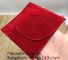 Envelop Red Velvet Christmas Pouch Promotional Red Velvet Packaging Bag For Cosmetic Gift Packaging, For Jewelry, bottle
