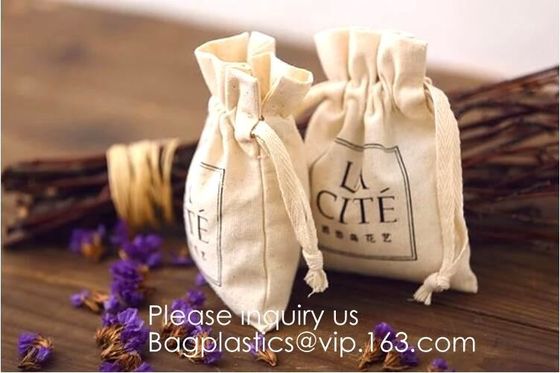 Wedding Party Favor Gift Drawstring Bags 100% Cotton Pouch,Fabric Reusable Drawstring Gift Bag | Eco-Friendly Alternativ