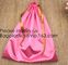 Customized Satin Lingerie Sock Packaging Bag,Colorful Satin Bag For Hair Packaging,Green Pink Rose Gold Satin Drawstring