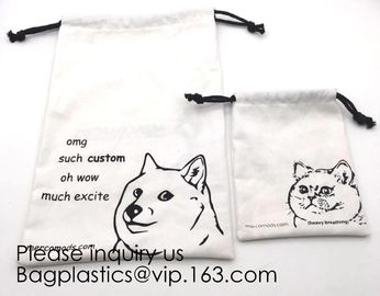 White Brushed Cotton Twill Drawstring Bag For Packaging,Cotton Flannel Dust bag,Pure White Cotton Flannel Packaging Bag