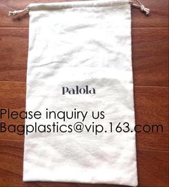 White Brushed Cotton Twill Drawstring Bag For Packaging,Cotton Flannel Dust bag,Pure White Cotton Flannel Packaging Bag