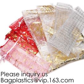 Assorted Color Organza Drawstring Pouches Candy Jewelry Party Wedding Favor Gift Bags,Mesh Favor Bags for Decoration, We