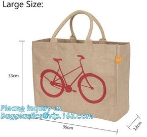 Custom eco friendly waterproof tote shopping jute pouch bag burlap linen packing gift bag with logo print bagease packag