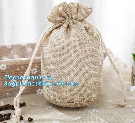 Custom cheap wedding favor gift packaging drawstring burlap jute pouch bag,drawstring jute bag burlap shopping bag new s