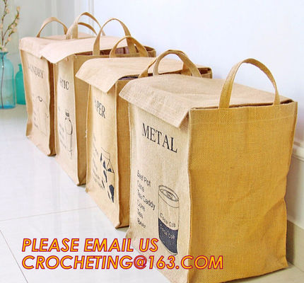 Fashion linen collapsible toys jute storage basket,OEM Foldable Laundry Basket Gift Jute Storage Basket For Clothes