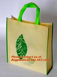 custom color bag eco friendly recyclable grocery non woven bag, Lamination Non Woven Tote Bag Fabric Shopper Grocery Bag