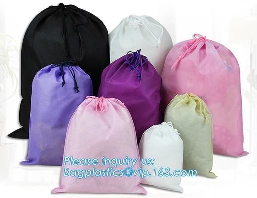 non woven drawstring bags, non woven backpack, Eco Non-woven Fabric. (40gsm-120gsm);  Laminated Non-woven (55gsm-160gsm)