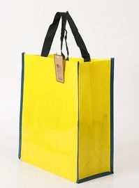 Wholesale high promotion laminated recyclable advertising logo pp printing grocery custom tote shopping non woven bag