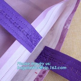 heat seal non woven bag d cut handle cheap garment bag, OEM ODM Service Gravure Printing Garment laminated Non Woven Bag