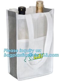non woven wine tote bags, single bottle size, 6 bottle bag, 8 bottle bags, Big size Non woven bag 100 gsm, bagease pack