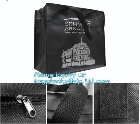 factory manufacture reusable non woven garment bag/non woven bag/non woven gift tote bag, New design custom logo print f