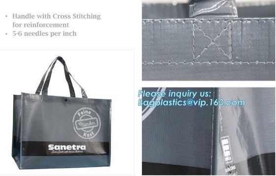 Wholesale factory custom fashion laminated non woven bag, Shopping printing fabric insulated foldable bag, custom pp non