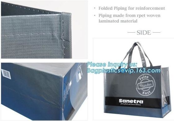 Wholesale factory custom fashion laminated non woven bag, Shopping printing fabric insulated foldable bag, custom pp non
