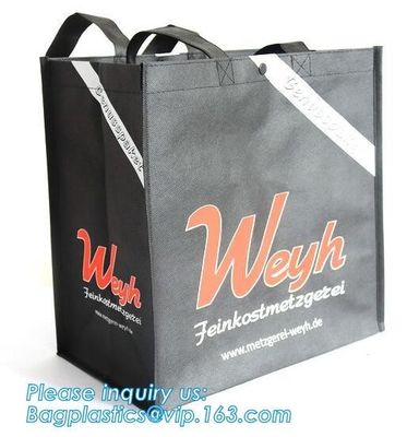 Custom logo eco-friendly fabric promotional paper non woven bag, Best selling colorful U shape cut die non woven bag wit