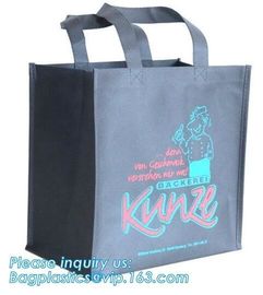 Promotional Custom LOGO Printed Gift Tote Shopping Non Woven Bag, Classic Black Non Woven Fabric Shopping Carry Bag Whol