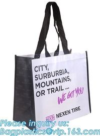 Laminated Non-woven Shopping Tote Promotional Non Woven Bag, Customized durable reusable printing shopping pp non woven