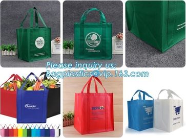 High Quality Custom Printing Recyclable Laminated PP Non Woven Bag, Customized LOGO print recycled foldable non woven ba