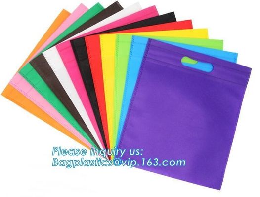 Advertisement high quality shopping bag, pp non woven bag, customized bopp laminated non woven bag with handle shopping