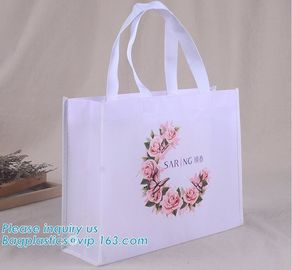 Hot Sale Promotional Tote Plastic Gift Shopping Non Woven Bag for Women, laminated non woven bag special supermarket sho