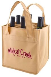 Custom Promotional wine shopping tote fabric polypropylene laminated non woven bag, Manufacturer of pp lamination non wo