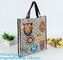 Gray punch non woven bag with bottom, punch style non woven material tote bag, china hot sell pp material non woven bag