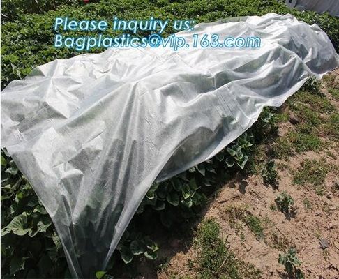 pp material woven fabric in tubular roll with black colour for agricultural mulch film, Biodegradable pp spunbond nonwov