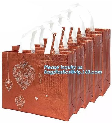 Factory Price High Quality Laminated PP Non Woven Bag, wholesale customized print logo non woven bags with string for sh