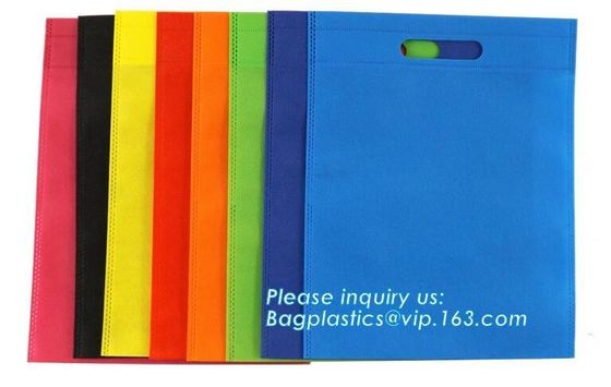 Factory price high quality fashion customize handle laminated non woven bag, pe board bottom Lamination economic Non Wov