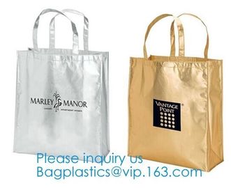 Metallic Laminated Non Woven Bag Eco-Friendly Cheap Promotional Shopping Non Woven Bag Recyclable Zip Non Woven Bag For