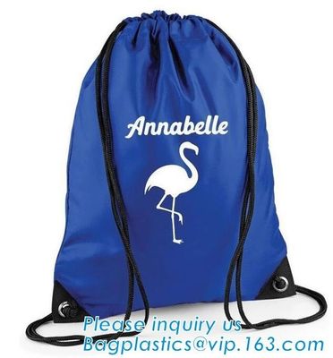 Polyester fabric drawstring bag /advertising pull rope backpack cloth bag /nylon shoulder pocket customization BAGEASE