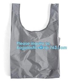 Supermarket polyester foldable non-woven bags fabric grocery shopping bag with different colors,Eco Friendly Polyester L